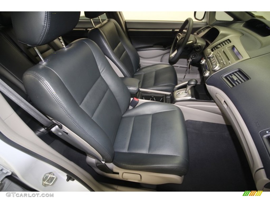 2009 Civic Hybrid Sedan - Spectrum White Pearl / Blue photo #36