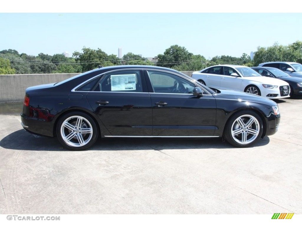 Phantom Black Pearl Effect 2013 Audi A8 3.0T quattro Exterior Photo #69962077