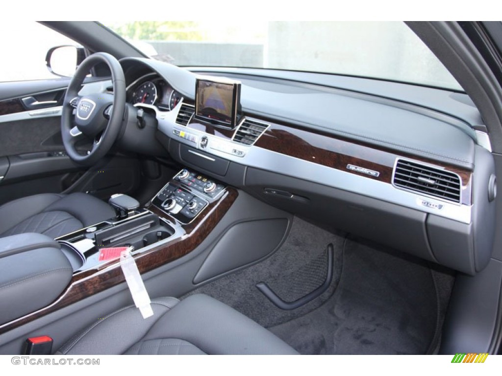2013 Audi A8 3.0T quattro Black Dashboard Photo #69962239