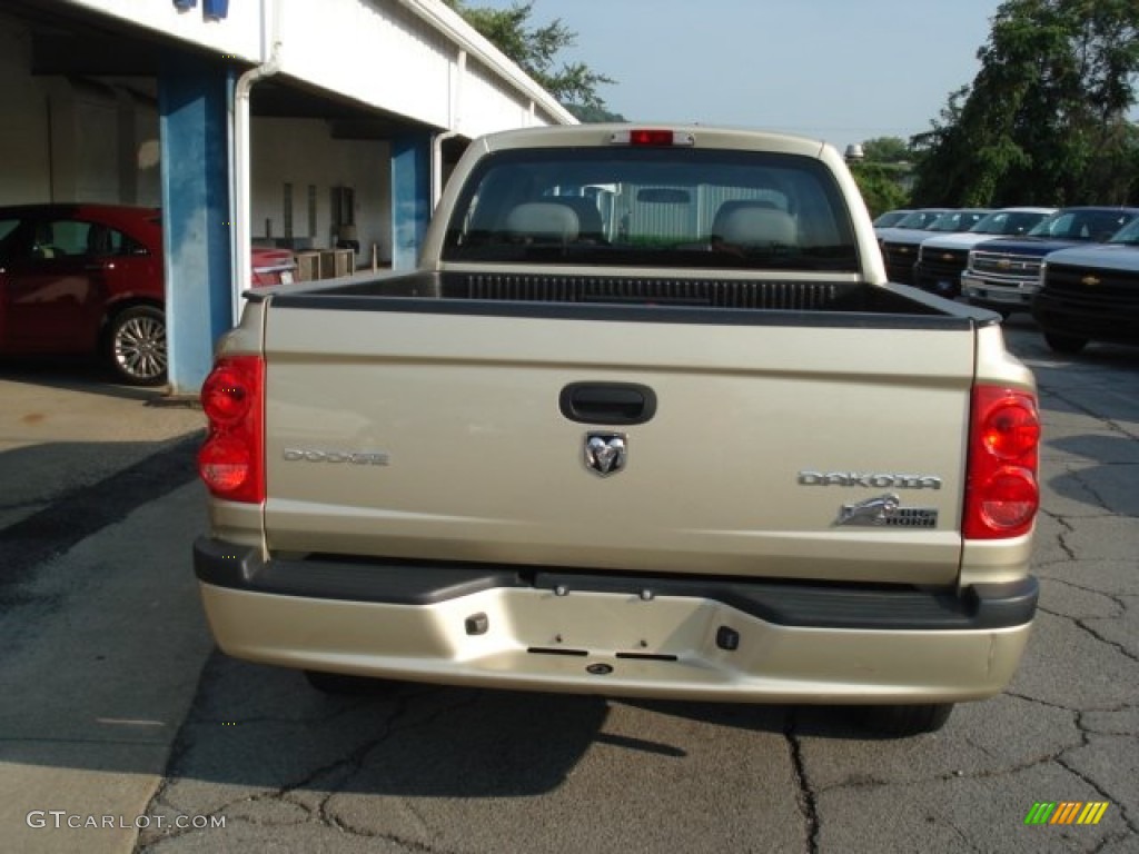 2011 Dakota Big Horn Crew Cab 4x4 - White Gold Metallic / Dark Slate Gray/Medium Slate Gray photo #7
