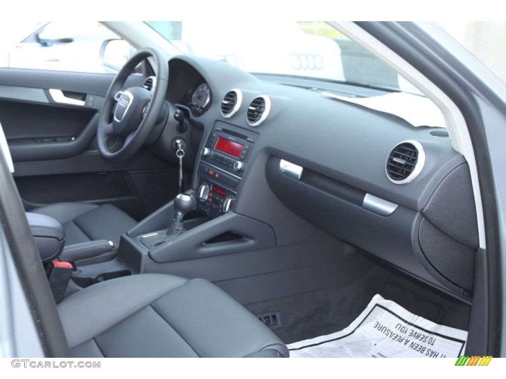 2012 Audi A3 2.0 TDI Black Dashboard Photo #69963697