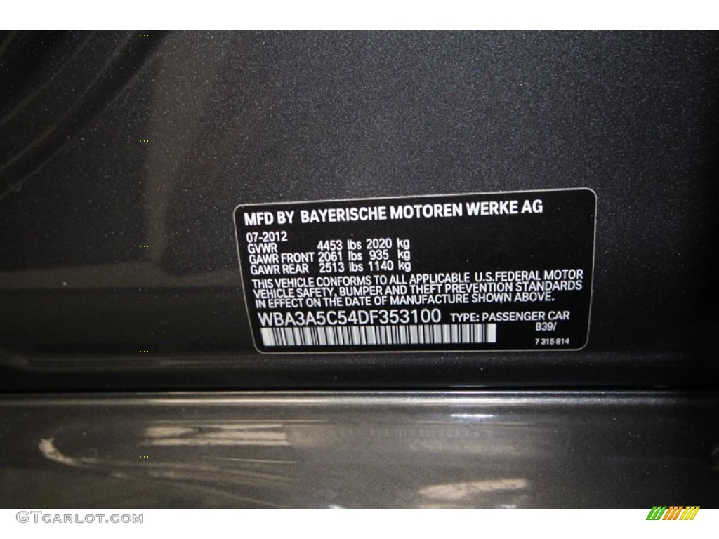 2013 3 Series 328i Sedan - Mineral Grey Metallic / Black photo #10