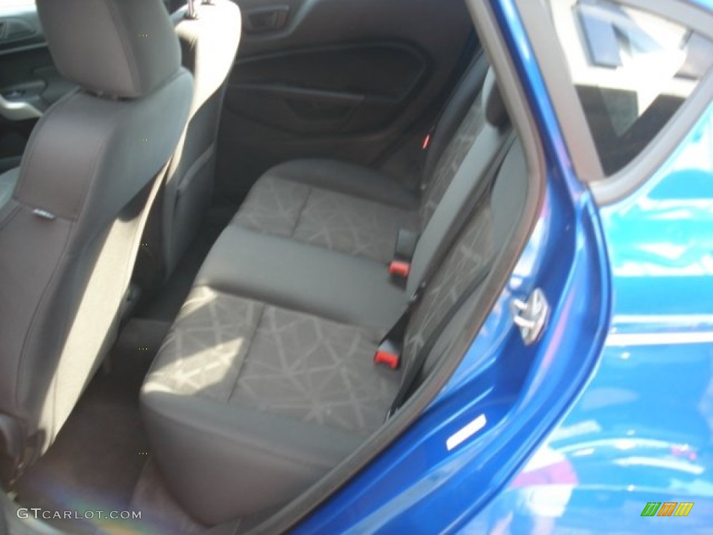 Charcoal Black/Blue Cloth Interior 2011 Ford Fiesta SE Hatchback Photo #69963853