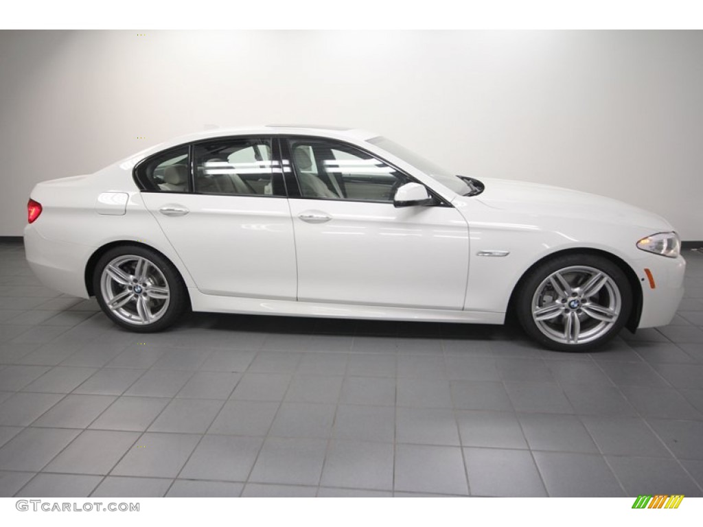 Alpine White 2013 BMW 5 Series 550i Sedan Exterior Photo #69964153
