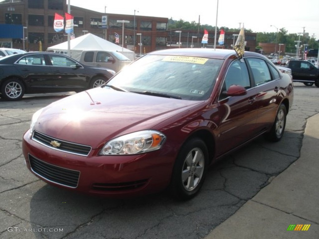 2008 Impala LT - Red Jewel Tintcoat / Neutral Beige photo #3