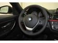 2012 BMW 3 Series Black/Red Highlight Interior Steering Wheel Photo