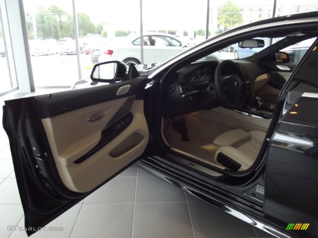 Ivory White Interior 2013 BMW 6 Series 650i Gran Coupe Photo #69968296
