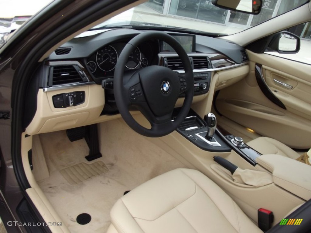 Venetian Beige Interior 2013 Bmw 3 Series 328i Sedan Photo