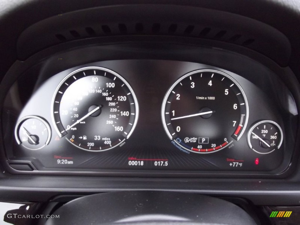 2013 BMW 5 Series 535i Sedan Gauges Photo #69968569