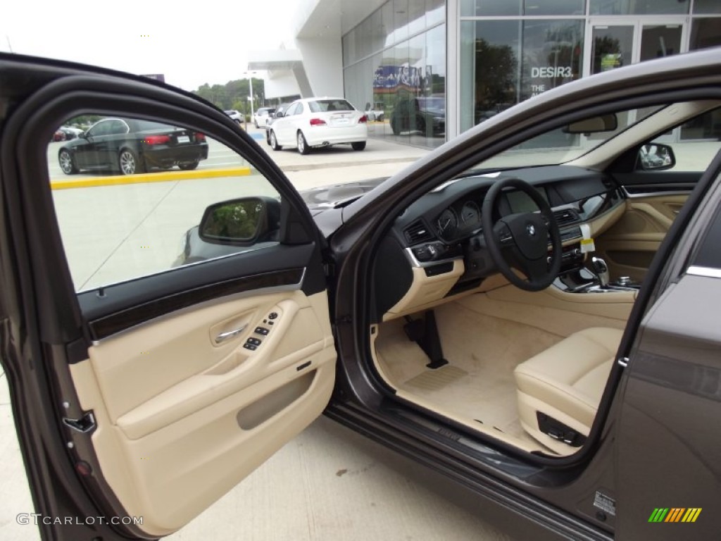 Venetian Beige Interior 2013 BMW 5 Series 535i Sedan Photo #69968743