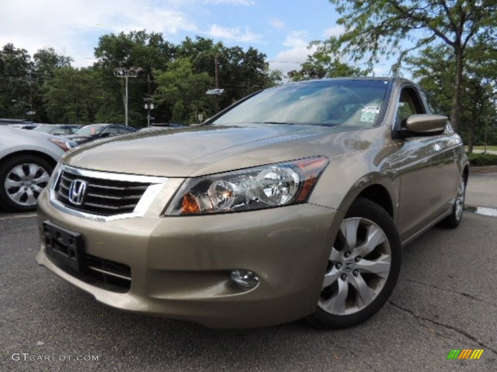 2010 Accord EX-L V6 Sedan - Bold Beige Metallic / Ivory photo #1