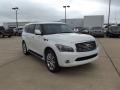 2012 Moonlight White Infiniti QX 56 4WD  photo #2