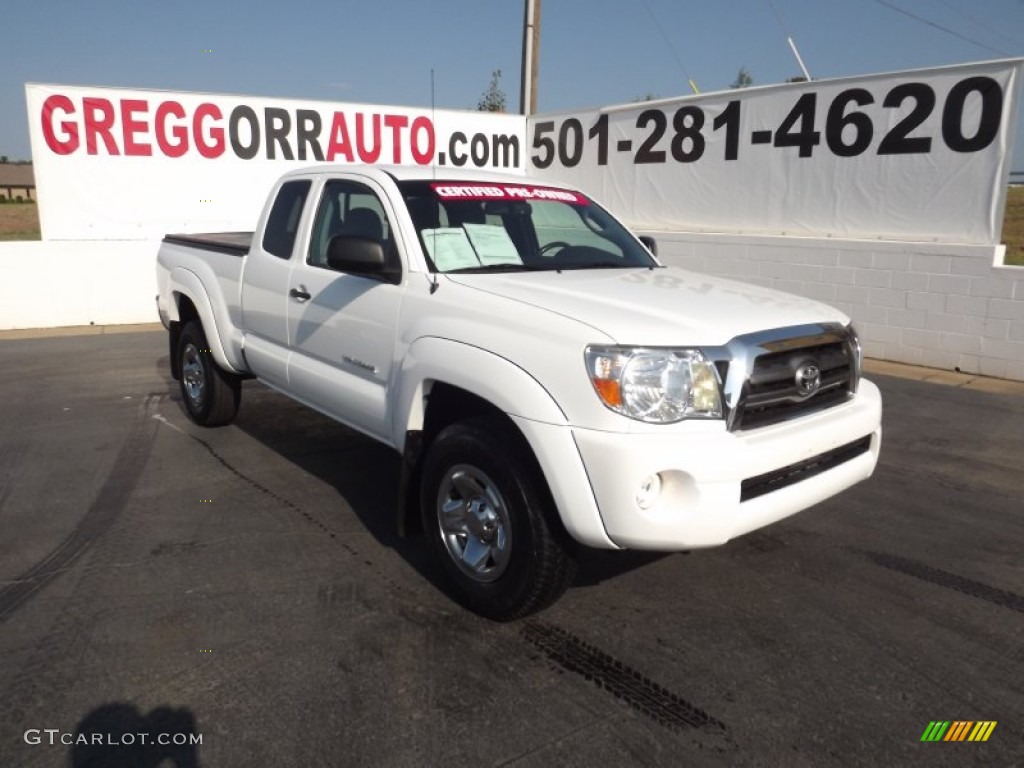 Super White Toyota Tacoma