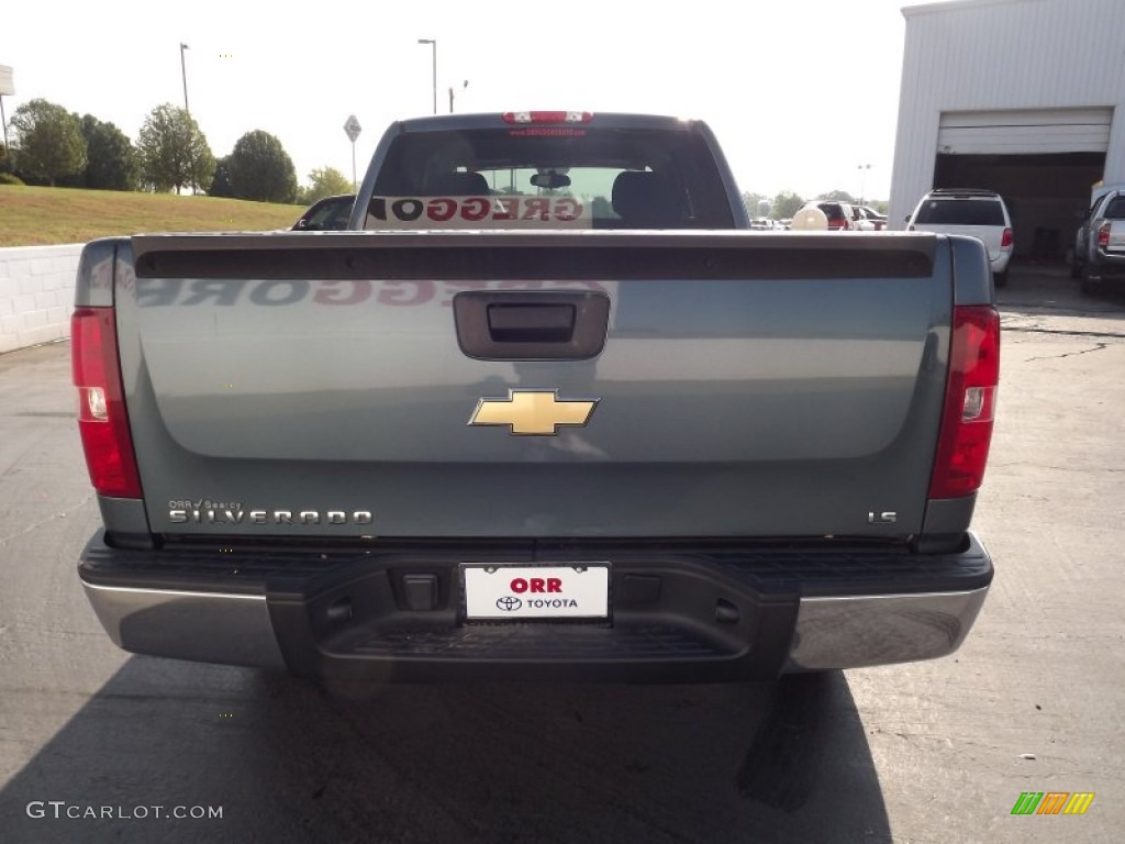 2009 Silverado 1500 LS Extended Cab - Blue Granite Metallic / Dark Titanium photo #6