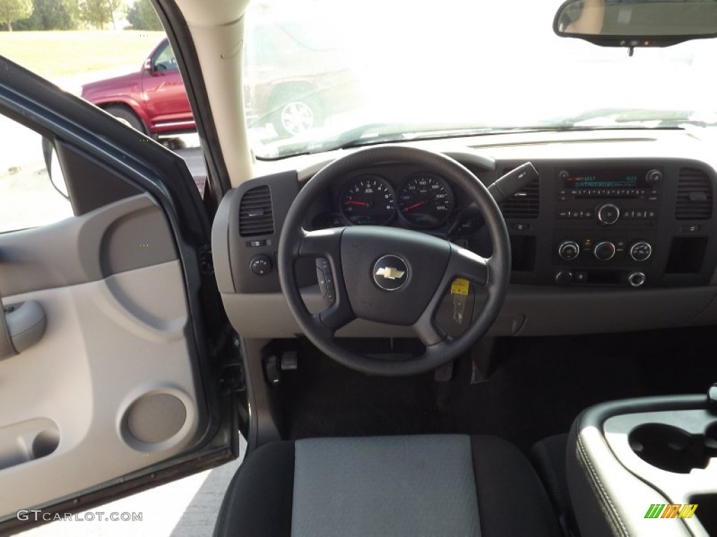 2009 Silverado 1500 LS Extended Cab - Blue Granite Metallic / Dark Titanium photo #9