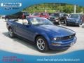 2008 Vista Blue Metallic Ford Mustang V6 Deluxe Convertible  photo #4