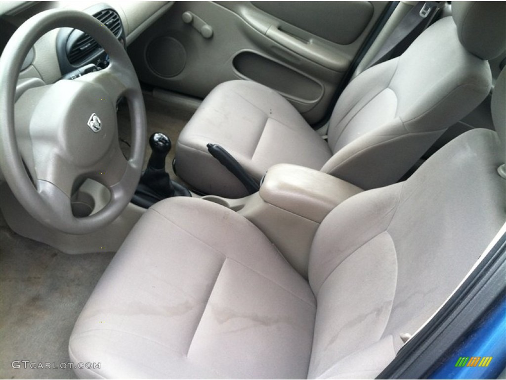 Taupe Interior 2003 Dodge Neon SE Photo #69971482