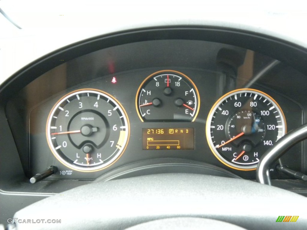 2012 Nissan Titan SV Crew Cab Gauges Photo #69972049
