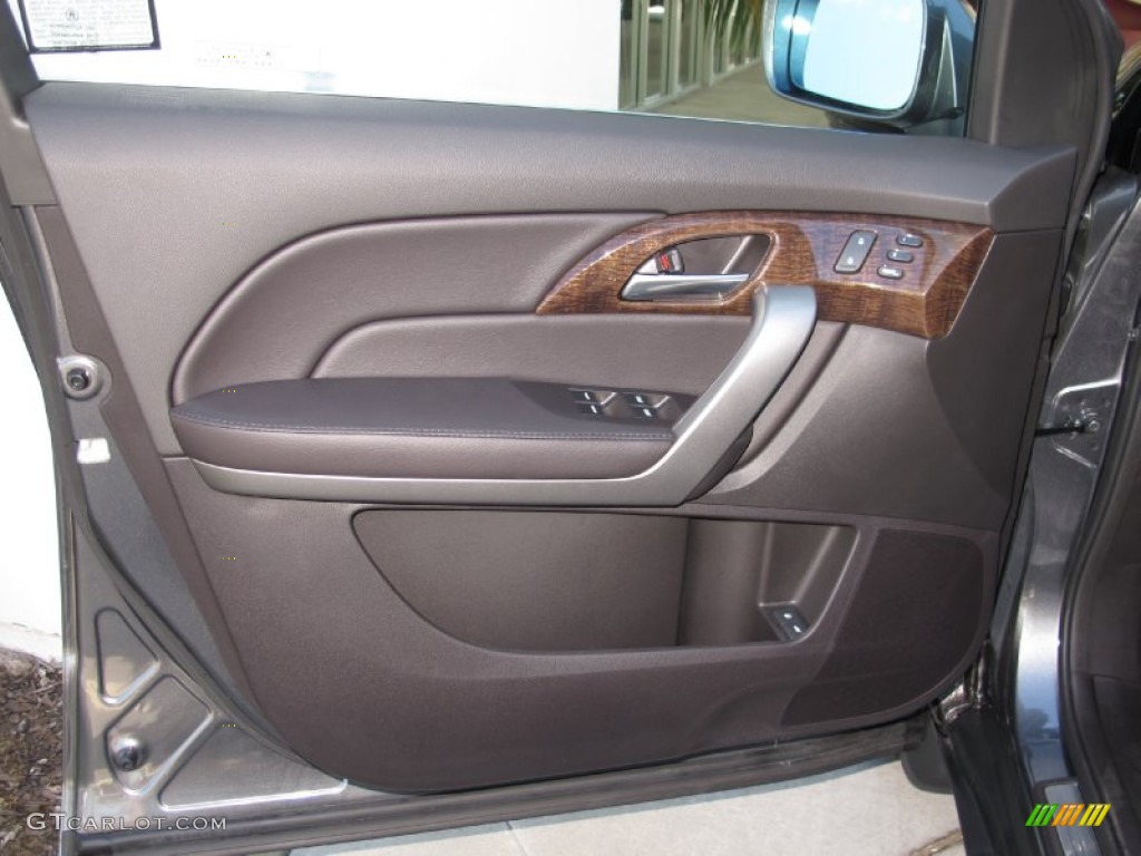 2012 Acura MDX SH-AWD Advance Ebony Door Panel Photo #69972148