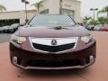 2012 Basque Red Pearl Acura TSX Technology Sport Wagon  photo #9