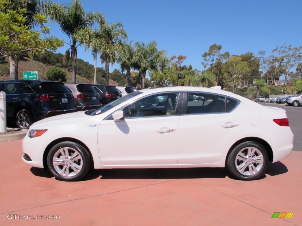 Bellanova White Pearl 2013 Acura ILX 1.5L Hybrid Technology Exterior Photo #69973738