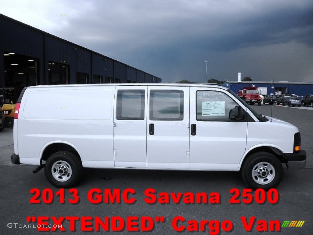 2013 Savana Van 2500 Extended Cargo - Summit White / Neutral photo #1