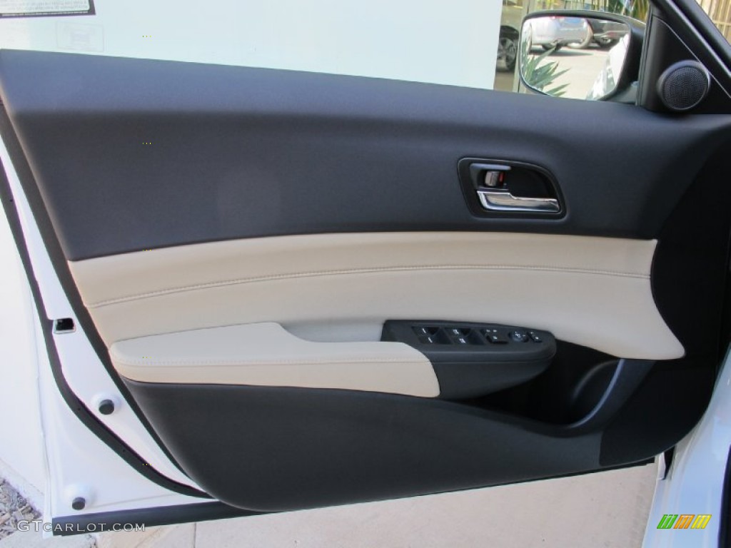 2013 Acura ILX 1.5L Hybrid Technology Parchment Door Panel Photo #69973780