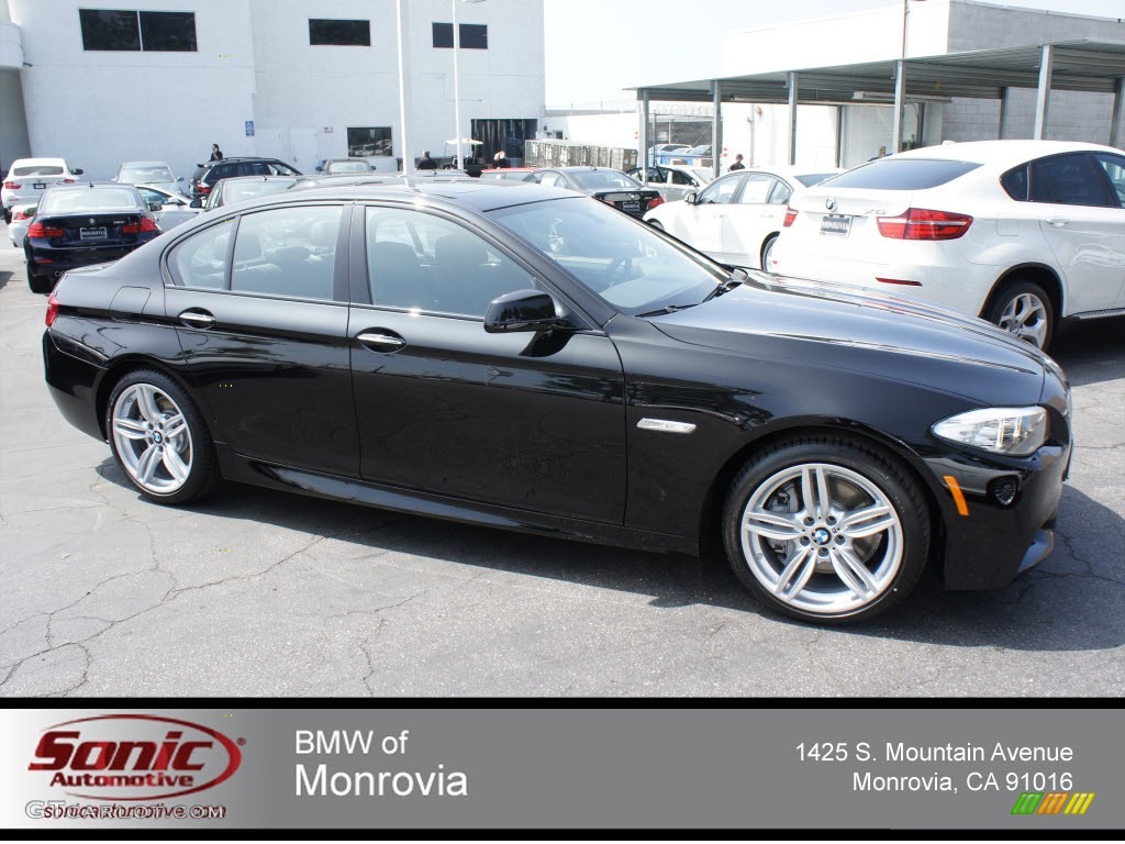 2013 5 Series 550i Sedan - Black Sapphire Metallic / Black photo #1