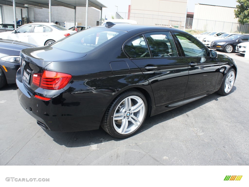 Black Sapphire Metallic 2013 BMW 5 Series 550i Sedan Exterior Photo #69974659