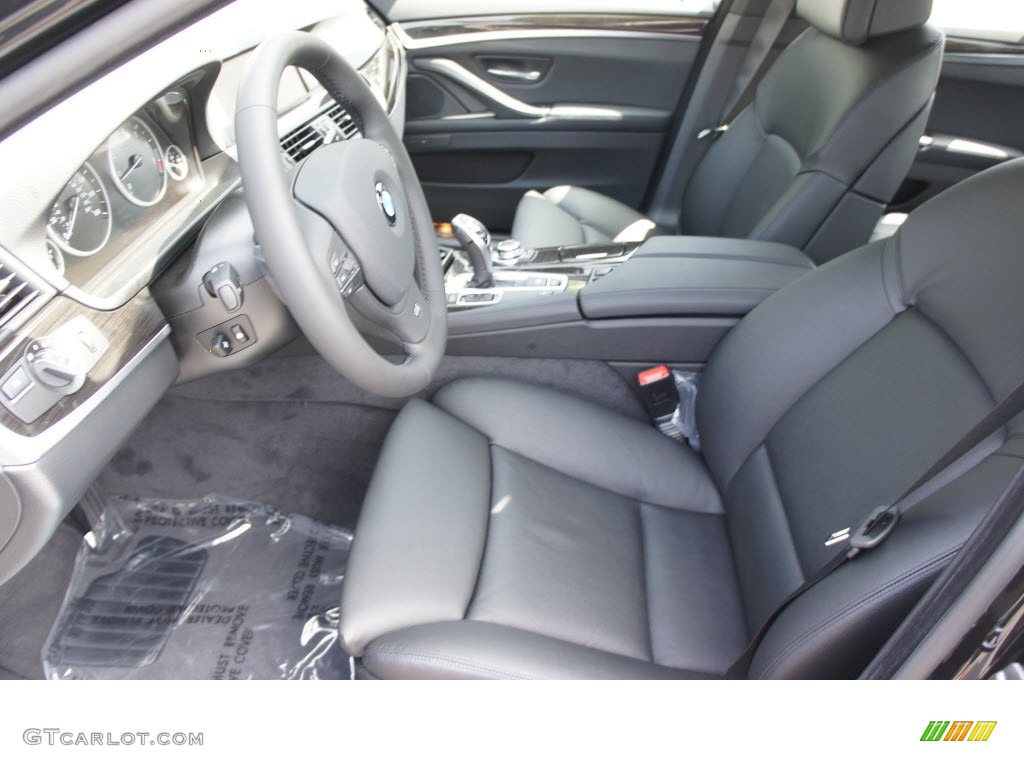 Black Interior 2013 BMW 5 Series 550i Sedan Photo #69974677