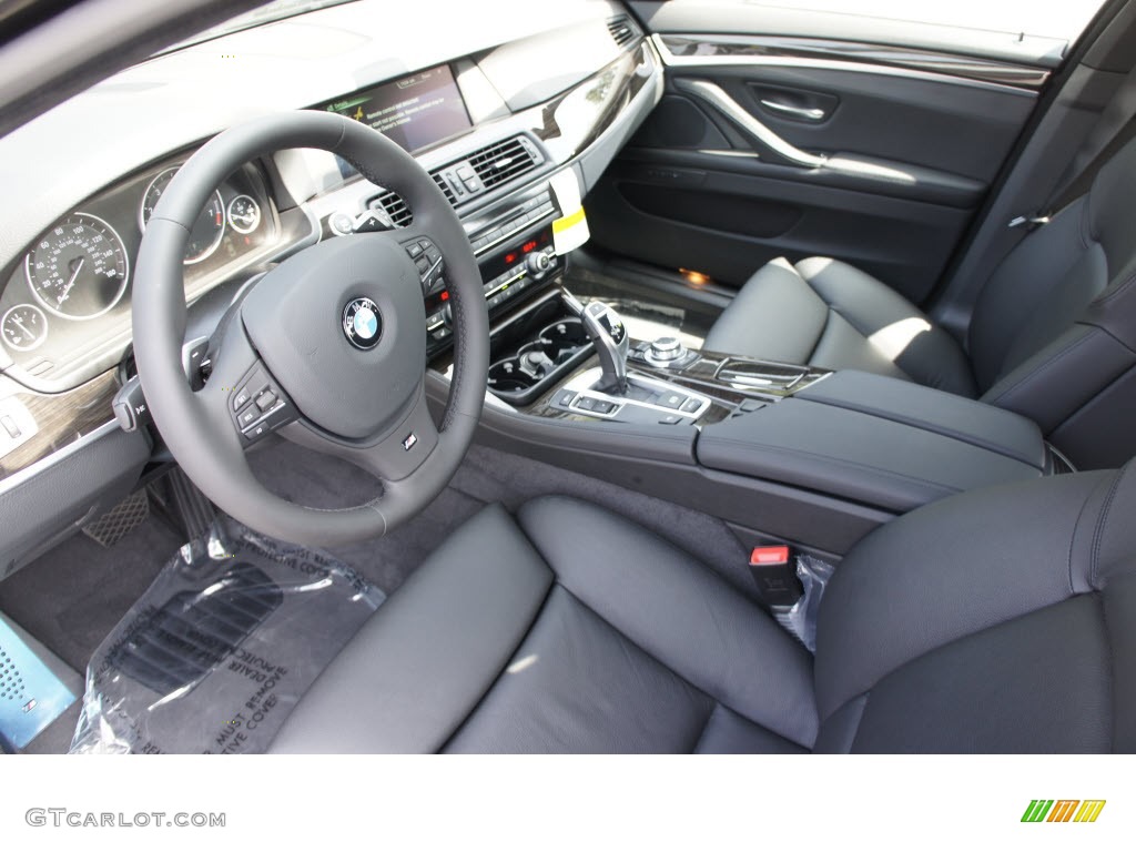 Black Interior 2013 BMW 5 Series 550i Sedan Photo #69974686
