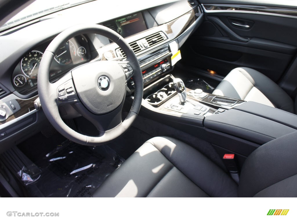 Black Interior 2013 BMW 5 Series 535i Sedan Photo #69974860