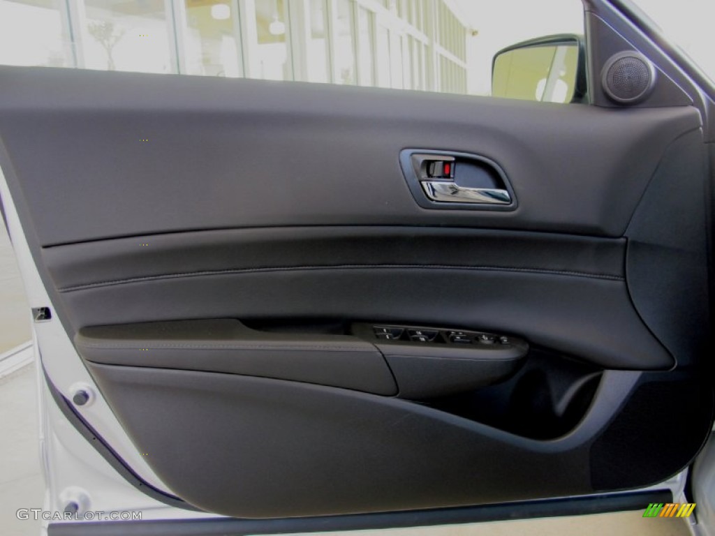 2013 Acura ILX 1.5L Hybrid Technology Ebony Door Panel Photo #69975445