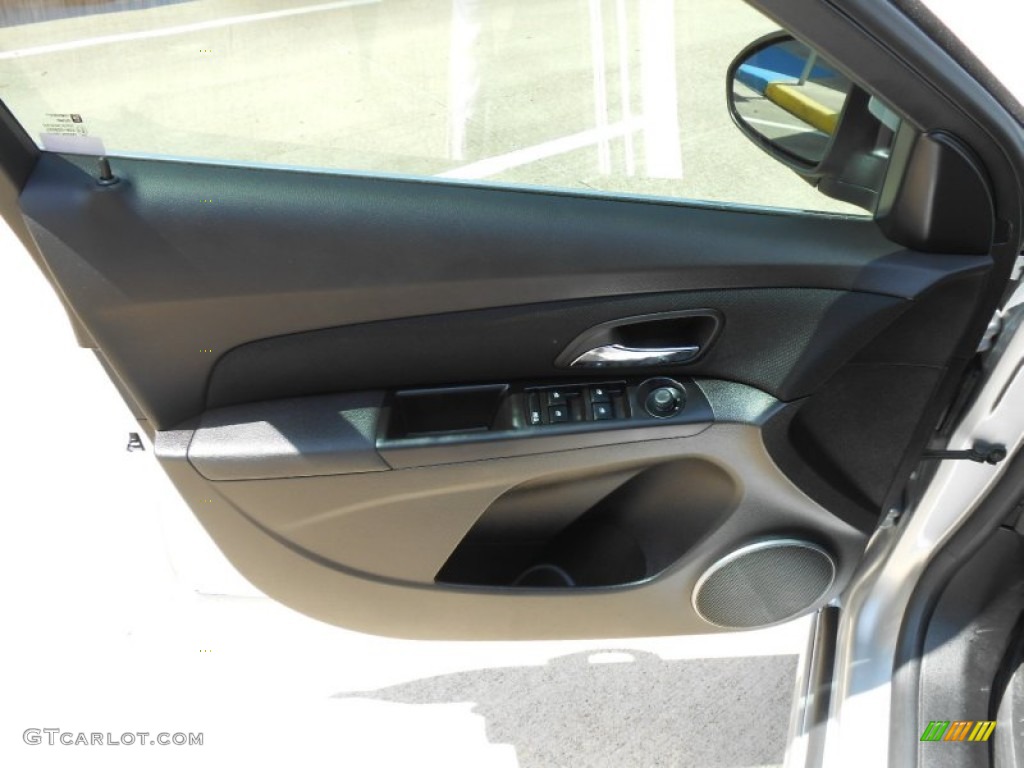 2011 Chevrolet Cruze LTZ/RS Jet Black Leather Door Panel Photo #69975487