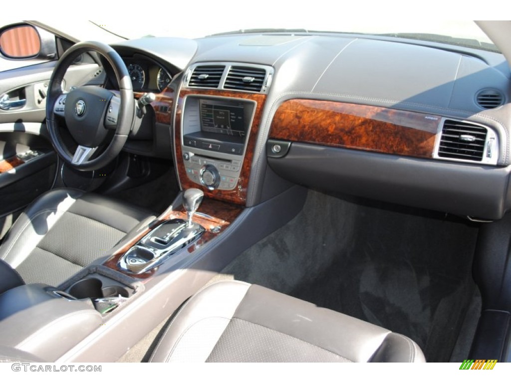 2008 Jaguar XK XK8 Convertible Charcoal Dashboard Photo #69977074