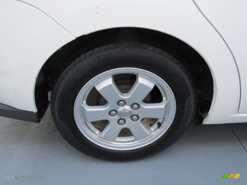 2005 Prius Hybrid - Super White / Gray/Burgundy photo #11