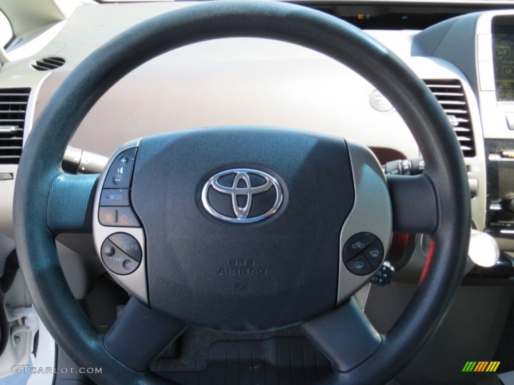 2005 Prius Hybrid - Super White / Gray/Burgundy photo #36