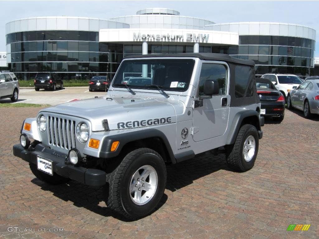 2004 Wrangler Sport 4x4 - Bright Silver Metallic / Dark Slate Gray photo #1
