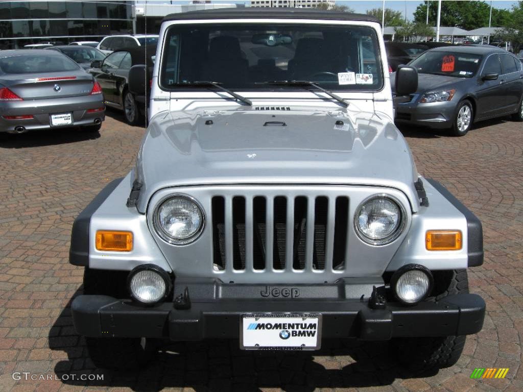 2004 Wrangler Sport 4x4 - Bright Silver Metallic / Dark Slate Gray photo #15