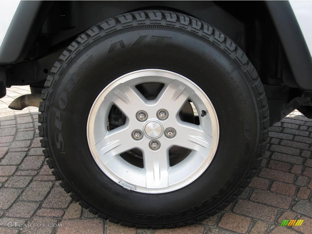 2004 Wrangler Sport 4x4 - Bright Silver Metallic / Dark Slate Gray photo #28
