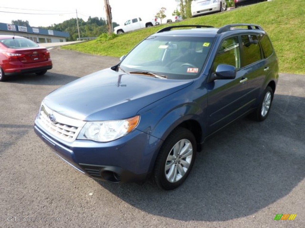 2011 Forester 2.5 X Premium - Marine Blue Metallic / Black photo #3