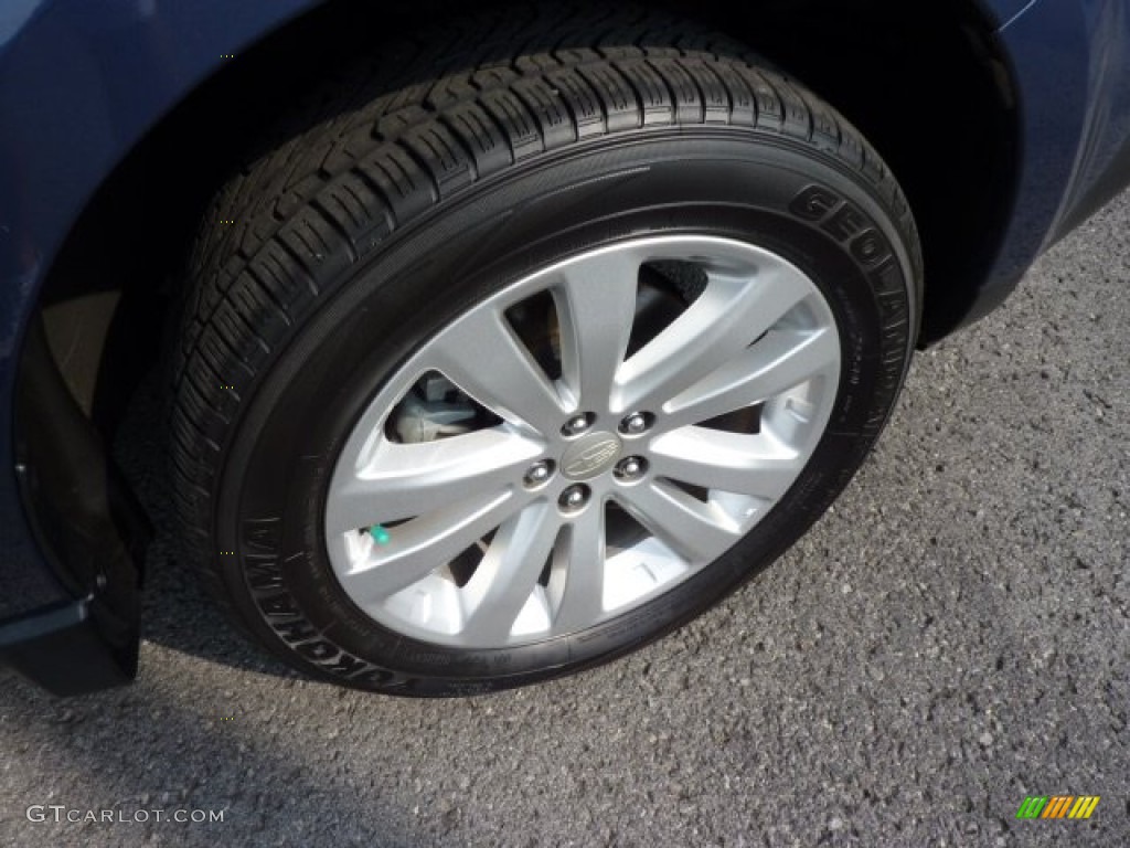 2011 Forester 2.5 X Premium - Marine Blue Metallic / Black photo #9