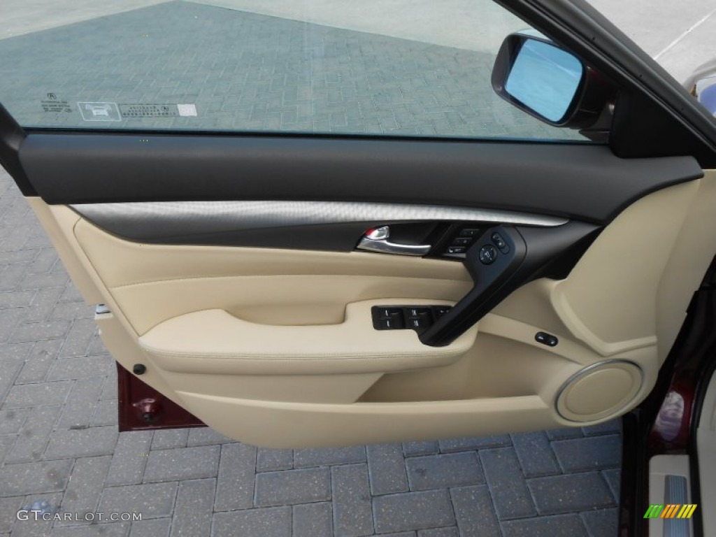 2012 Acura TL 3.5 Parchment Door Panel Photo #69981319