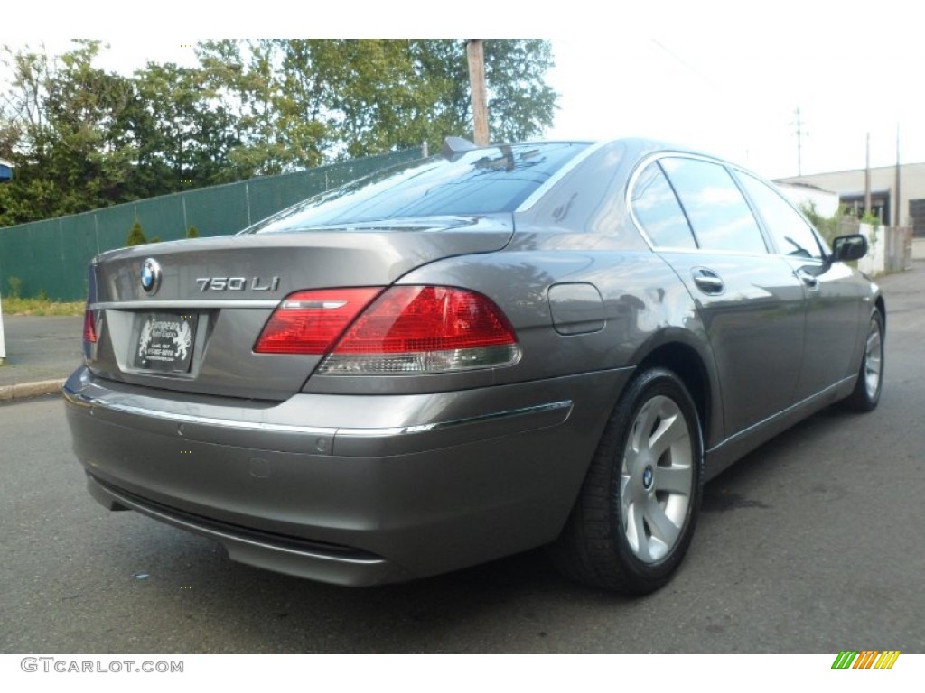2008 7 Series 750Li Sedan - Moonstone Metallic / Black photo #3