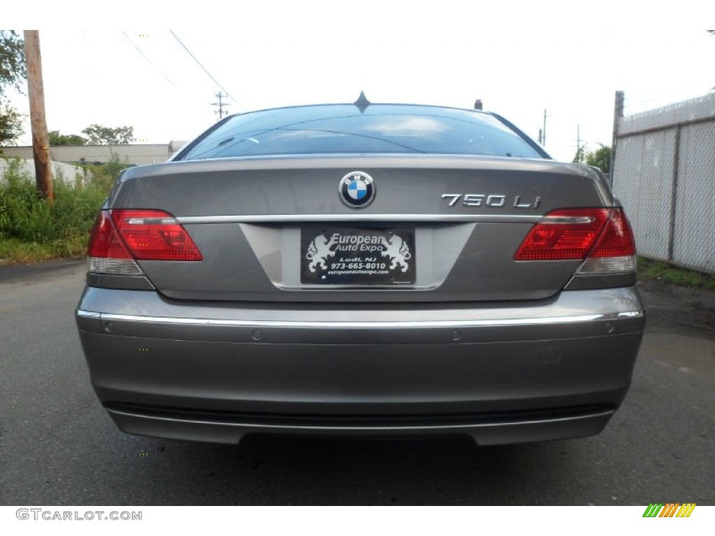 2008 7 Series 750Li Sedan - Moonstone Metallic / Black photo #5
