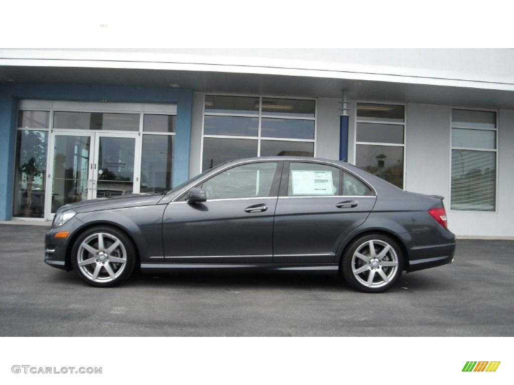 Steel Grey Metallic 2013 Mercedes-Benz C 350 Sport Exterior Photo #69982495