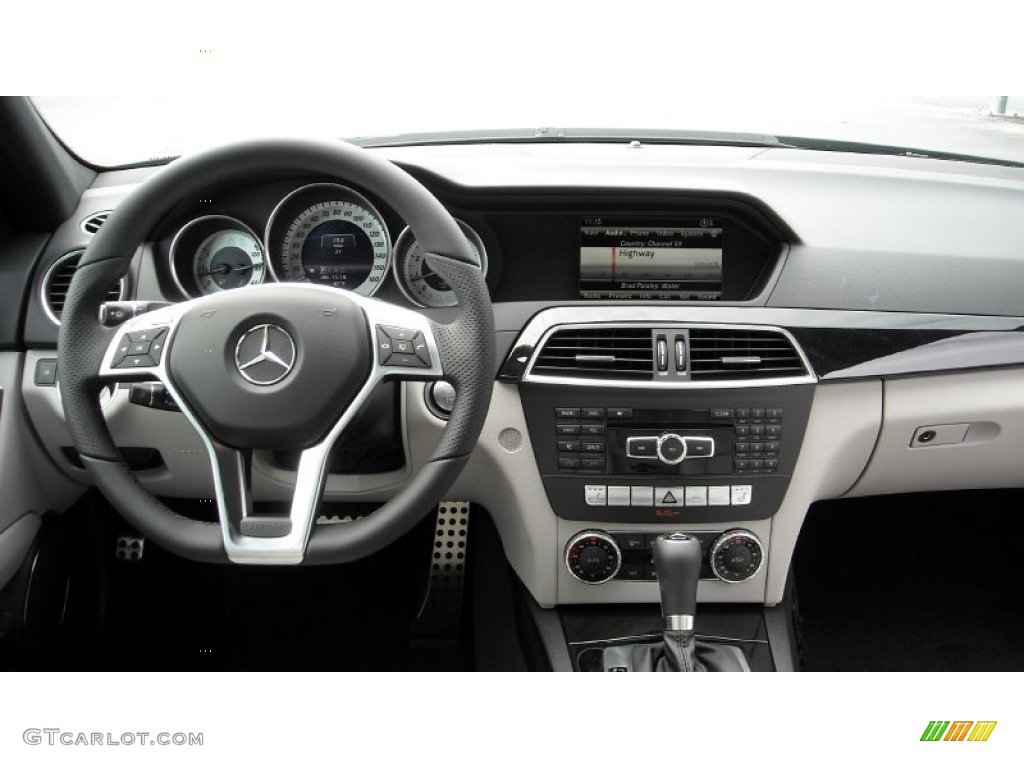 2013 Mercedes-Benz C 350 Sport Ash/Black Dashboard Photo #69982609