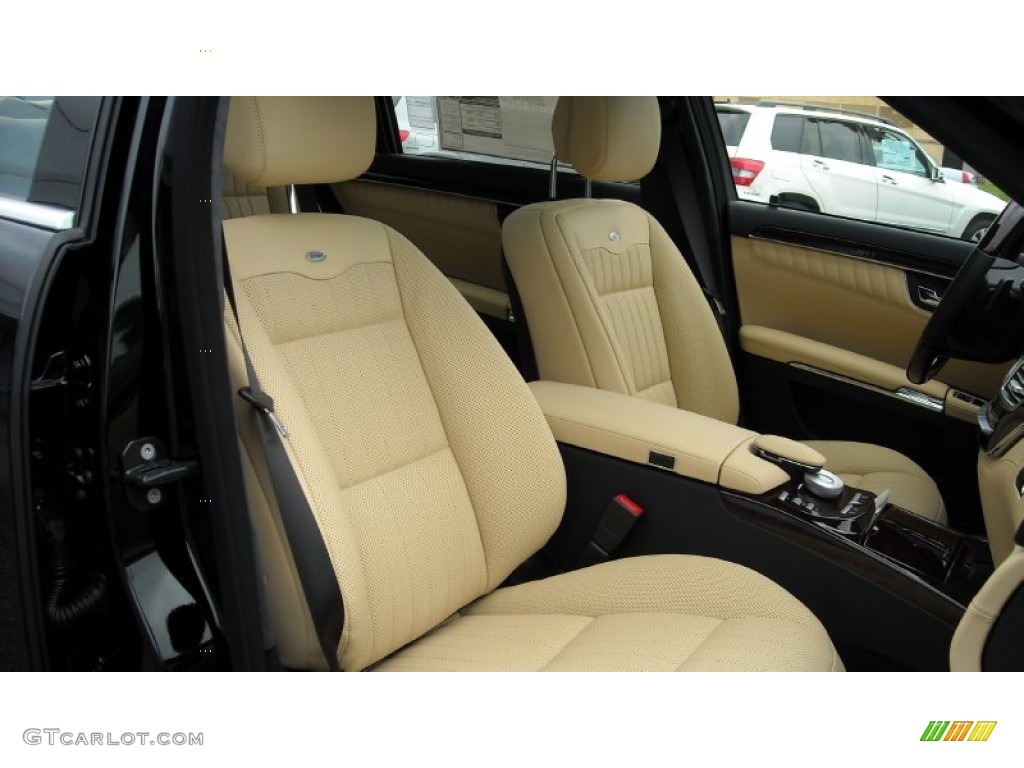 2013 S 550 Sedan - Black / designo Saffron Beige photo #28