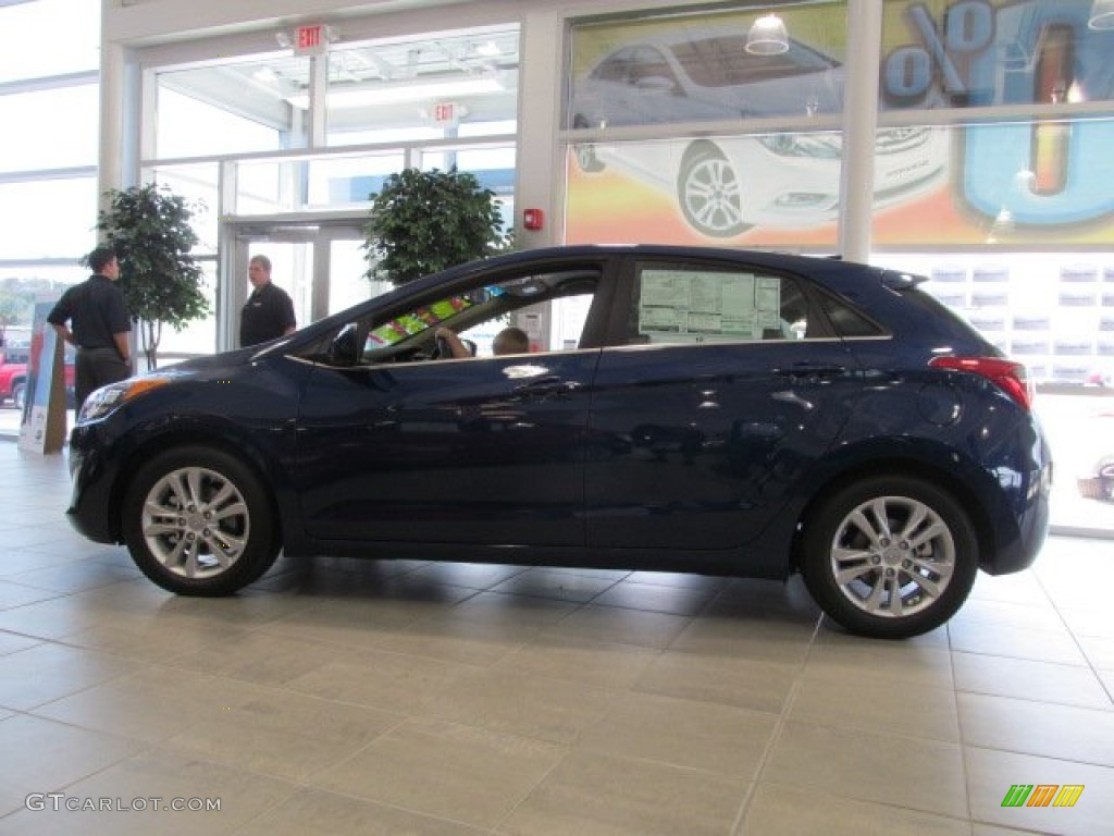 2013 Elantra GT - Atlantic Blue / Beige photo #4