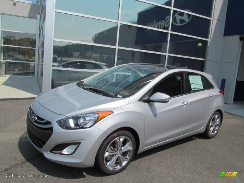 2013 Elantra GT - Shimmering Air Silver / Black photo #1